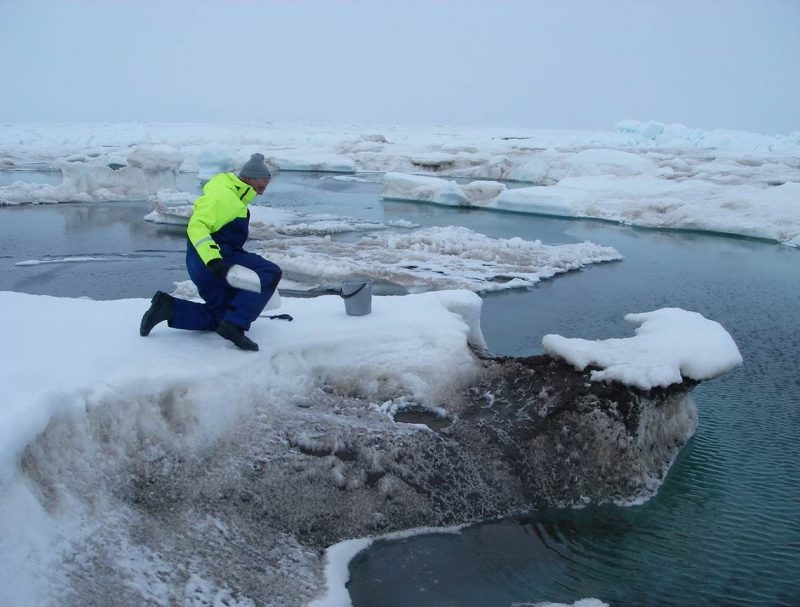 Sampling sediment in sea ice1